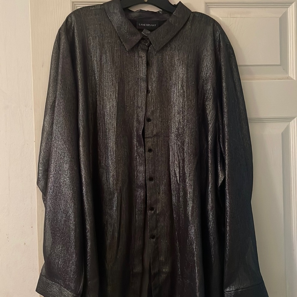 Lane Bryant size 26/28 metallic/sheer